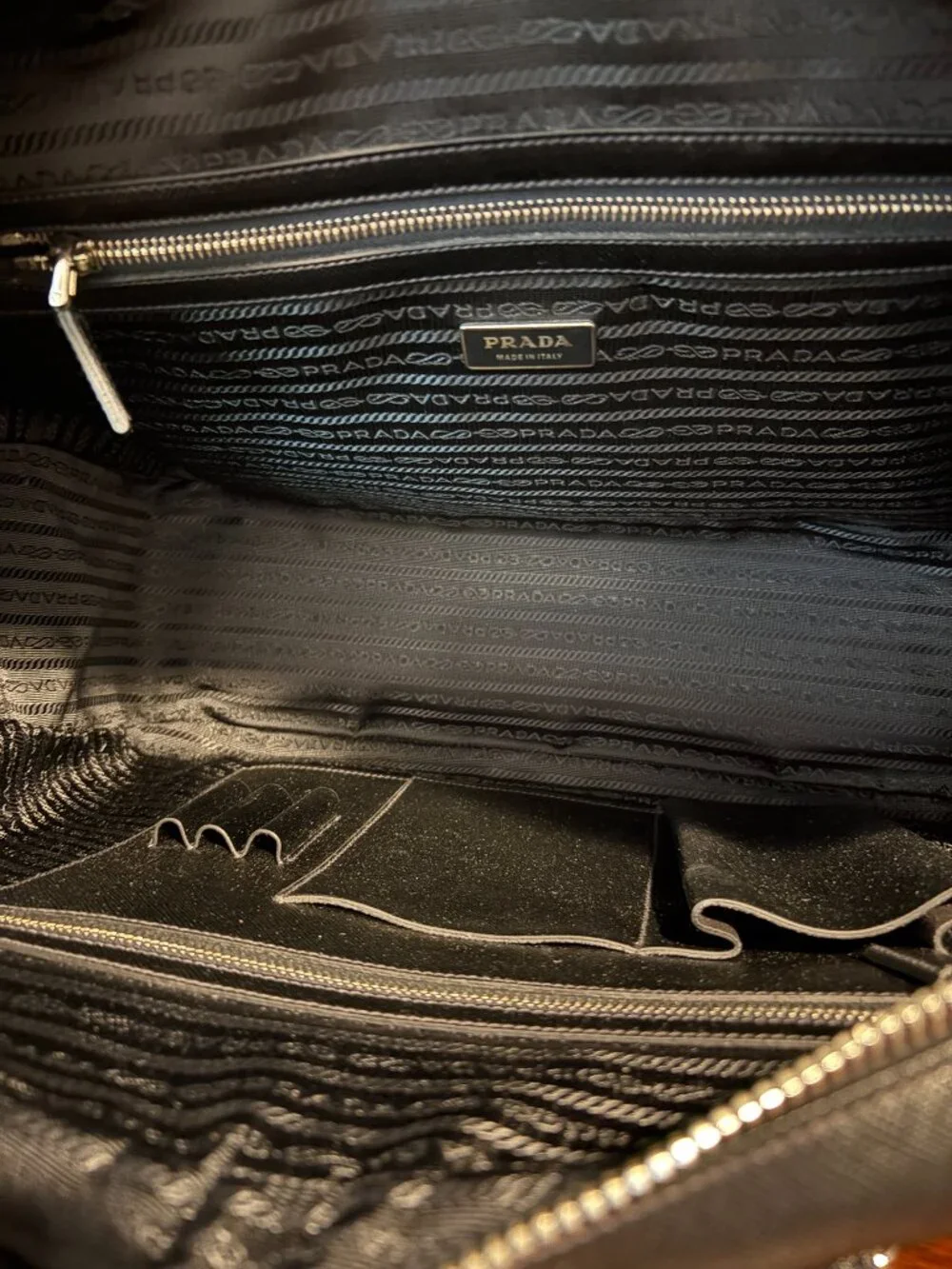 Prada Black Leather Briefcase